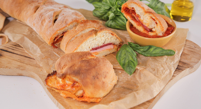 Stromboli cu salam