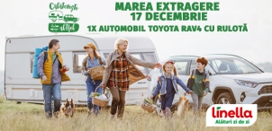 Începe numărătoarea inversă până la marea extragere a automobilului Toyota RAV 4 cu rulotă!