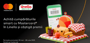 Плати умно с Mastercard в магазинах Linella и выигрывай ценные призы!