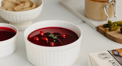 Pate din ficat de pui cu jeleu de rodie