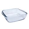 Vas patrat termorezistent 25cm 1.6l BERGNER