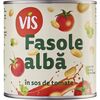 Fasole albe in sos de rosii 410g cut. VIS