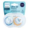Ultra Air Happy Suzeta din silicon Boy 0-6m 2 buc AVENT
