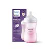 Biberon Natural Response plastic tetina/silicon 260ml Pink 1m+ AVENT
