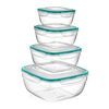 Set containere, 4 piese, 7.3L, 1.7L