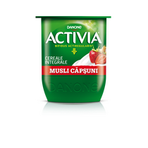 ACTIVIA Iaurt musli/capsuna 125g LAP DANONE