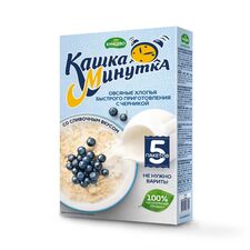 Fulgi de ovaz cu afine si frisca 215g КАШКА-МИНУТКА
