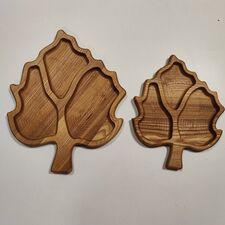 Platou din Lemn Frunza 30cm ETNIK