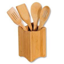 Set spatule cu suport din bambus 5art 81101 KESPER