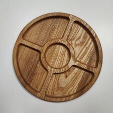 Platou din lemn rotund 5 celule 30cm ETNIK