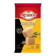 Branza cu cheag tare Gouda 180g PRESIDENT