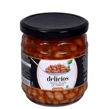 Фасоль белая в томатном соусе 430мл с/б DELICIOS