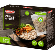 Amestec de orez 4 tipuri 62.5g*4 ЯРМАРКА