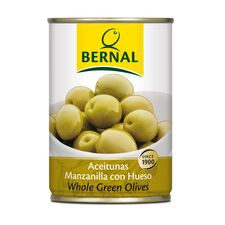 Olive Manzanilla c/s 150g/300ml cut. BERNAL