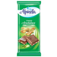 Ciocolata lapte/arahide 90g ALPINELLA