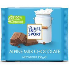 Ciocolata cu lapte  alpin 100g RITTER SPORT