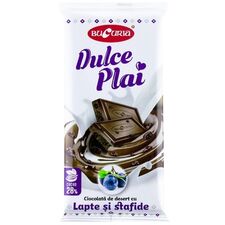 Ciocolata DULCE PLAI d/desert lapte/stafide 90g BUCURIA