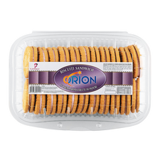 Biscuiti Crem/fructe de padure 450g ORION