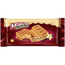 Napolitane Vieneze cu umplutură cremoasă de vanilie 100g АКУЛЬЧЕВ