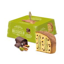 cu ciocolata neagra si fistic 1kg DOLCESICILIA Colomba