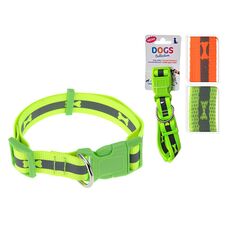 Zgarda pentru caini D35-60cm 2.5cm neon, 2culori DOGS