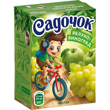 Нектар Яблоко/Виноград 200мл САДОЧОК