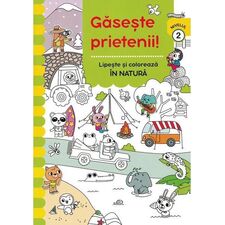 Gaseste Prieteni! Lipeste si coloreaza In Natura