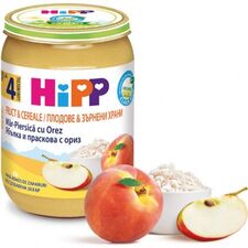 Piure terci cu fructe si orez 190g HIPP