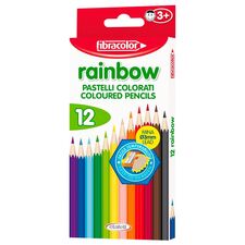 Creioane colorate  Rainbow 12buc FIBRACOLOR