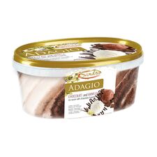 Înghețată ADAGIO de vanilie și ciocolată 550g/1000ml SANDRA