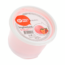 Inghetata Plombir cu aroma de capsuna 250g O! PRET MIC MIC