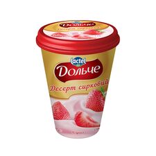 Desert de branza Cu capsuni 3.4%, 400g ДОЛЬЧЕ