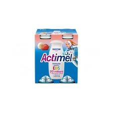 KIDS Iaurt de baut capsun/banane 4*100g LAP ACTIMEL