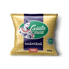 Smantana 15% PE 500g CASUTA MEA