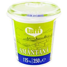 Сметана 15% 350г LATTI