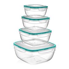 Set containere, 4 piese, 7.3L, 1.7L