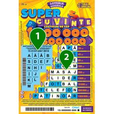 LOTERIA NAȚIONALĂ Bilet de Loterie Super cuvinte