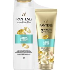 PANTENE Set - Șampon 400ml + Balsam 220ml. Aqualight