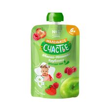 МАЛЕНЬКОЕ СЧАСТЬЕ Piure de mere zmeura si capsuni 90g