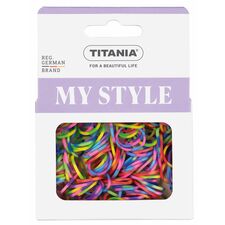 TITANIA Elastice de par colorata 150buc
