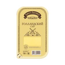 БРЕСТ-ЛИТОВСК Branza semitare Gollandskii 45%, 130g