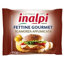 INALPI Branza topita felii Scamorza afumata 150g