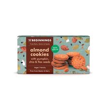 THE BEGINNINGS Biscuiti de migdale cu seminte 80g