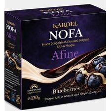 KARDEL NOFA Afine congelate in ciocolata belgiana alba si negra 130g