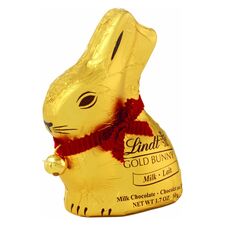 LINDT Iepuras auriu de ciocolata cu lapte de Paste 50g