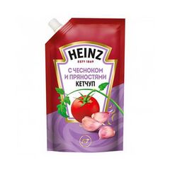 Ketchup cu usturoi si condimente 320g HEINZ