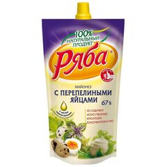 Maioneza oua de prepelita 67% 350g d/p РЯБА