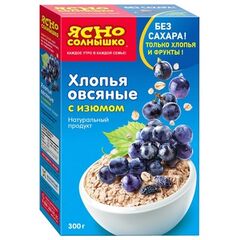 Fulgi de ovaz cu stafide 300g ЯСНО СОЛНЫШКО