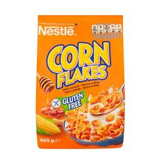Micul dejun miere/nuci CORN FLAKES 450g NESTLE