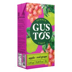Bautura cu suc mere/struguri roz 1l GUSTOS